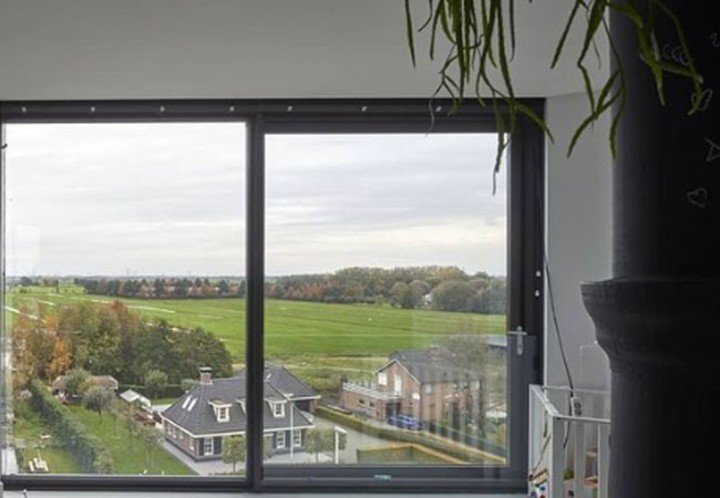 Holandeses transformam uma torre de água em duas casas 