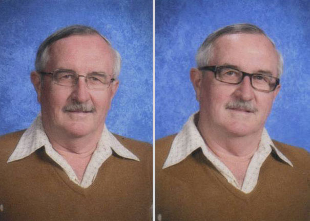 Professor de escola usa a mesma roupa nas fotos do anuário por 40 anos