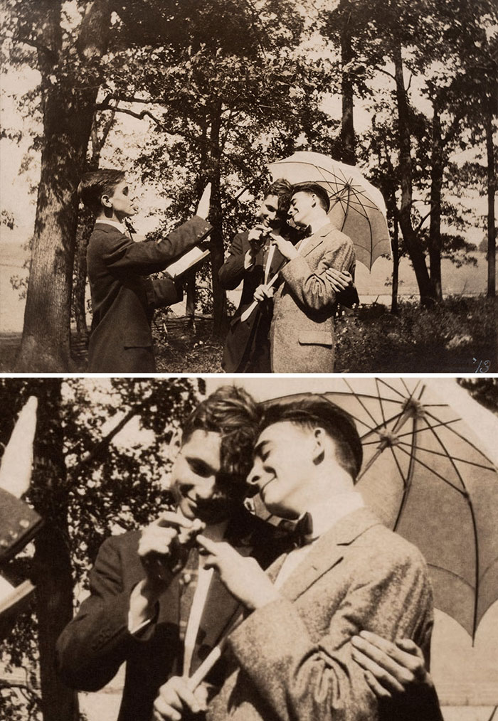 Casal publica fotos inéditas de homens apaixonados entre 1850 e 1950