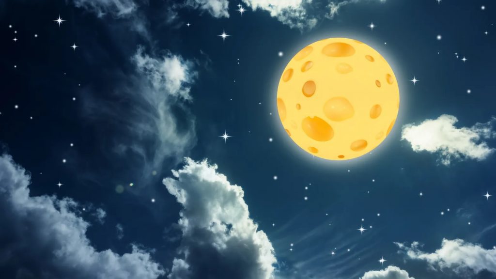 Por que as pessoas dizem que a lua é feita de queijo?