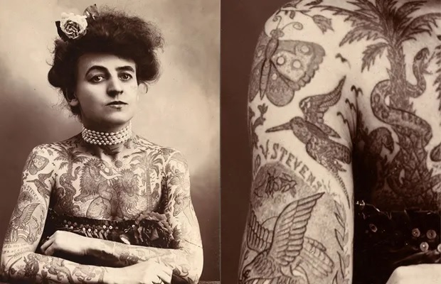 A história de Maud Wagner, a primeira tatuadora feminina da história americana